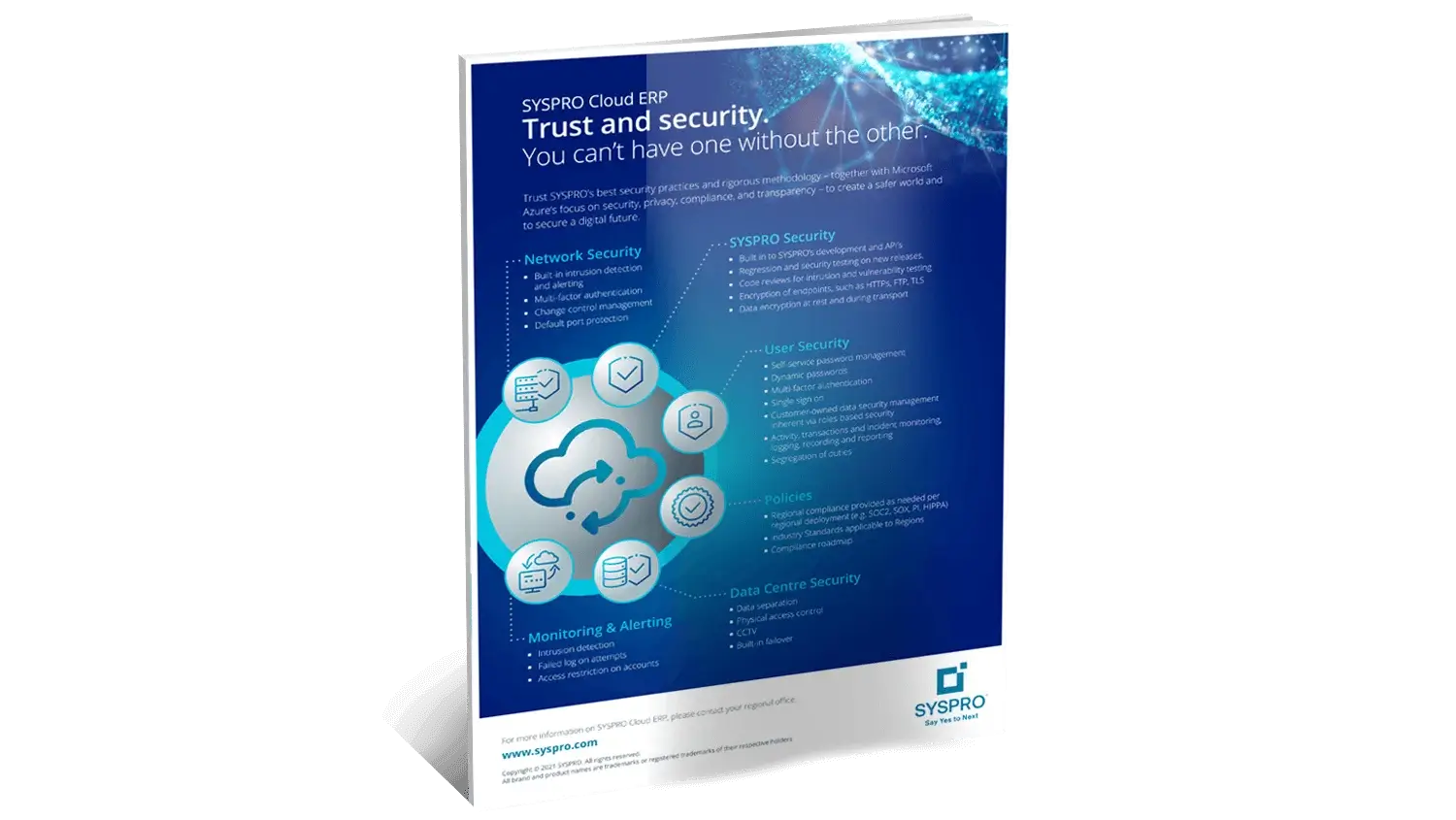Cloud ERP Security infographic - SYSPRO ERP Software